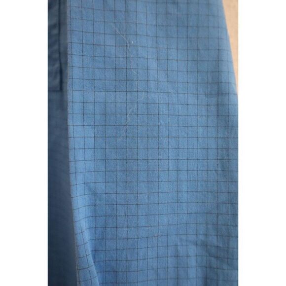 Calvin Klein 40HM106 Men's Sz M Palace Blue Check-Print Easy Button-Up Shirt - Picture 8 of 9